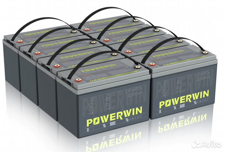 В наличии аккум. Powerwin BT100LiFePo4 12 в 100 Ah