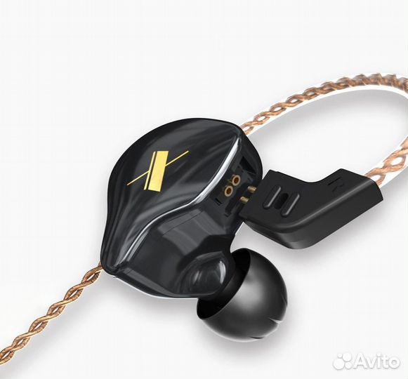 HI-RES наушники KZ EDX+пенные амбушюры