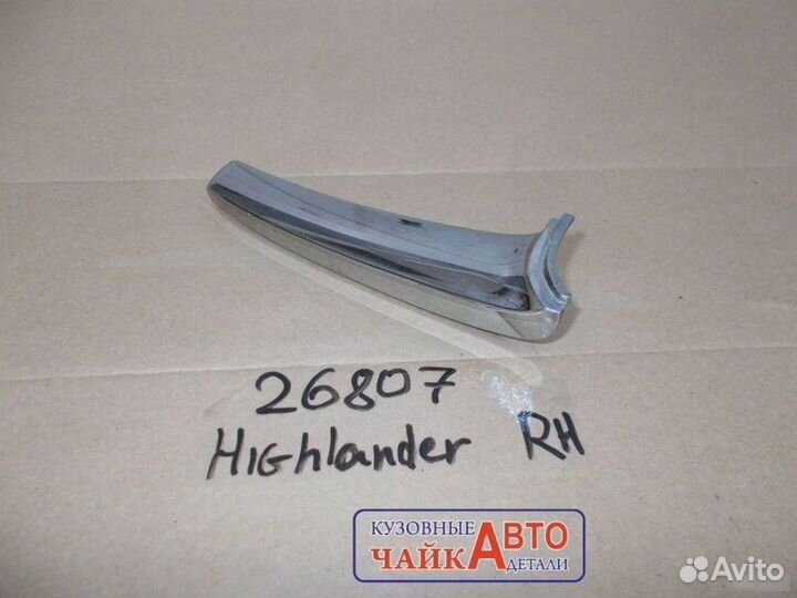 Накладка решетки радиатора правая Toyota