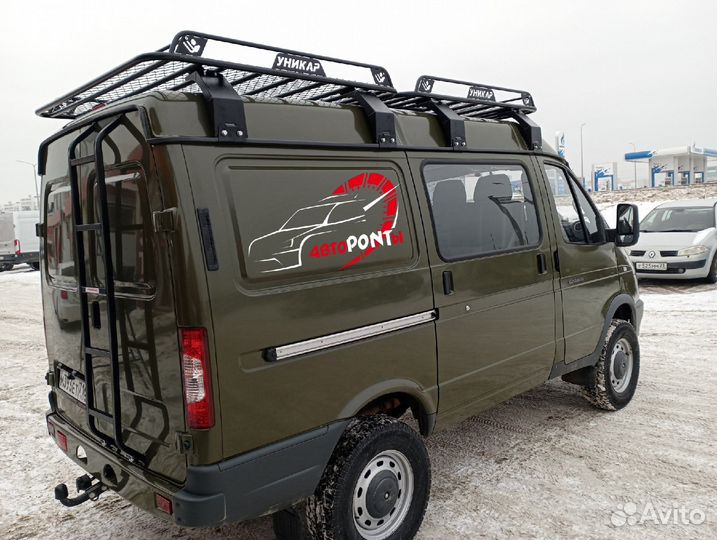 Багажник Газель Соболь грузовая платформа с сеткой