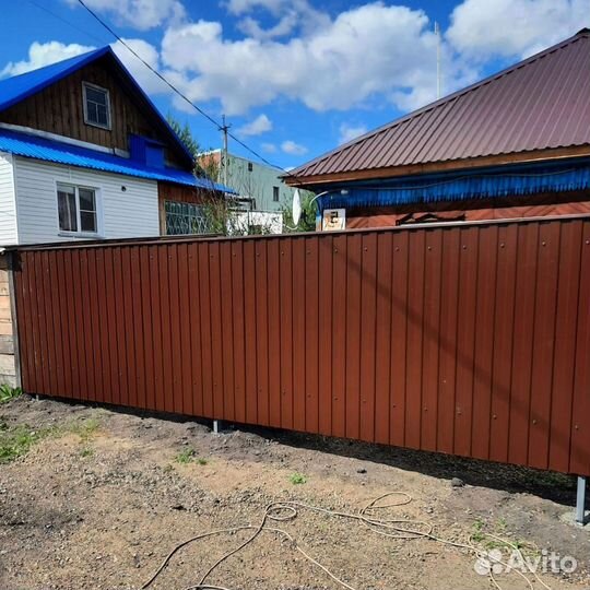 Забор из профнастила