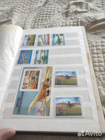 Альбом с марками техника 12 листов