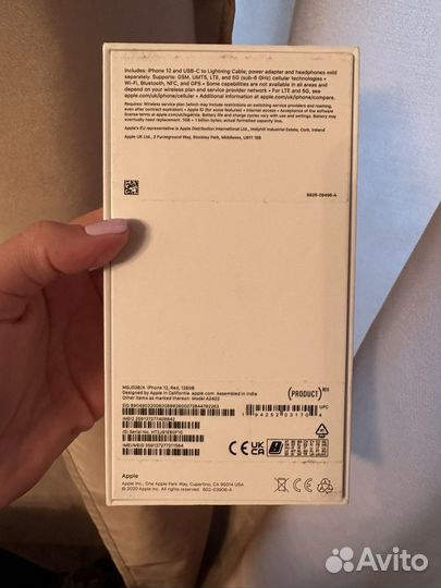 Телефон iPhone 12 красный на 128