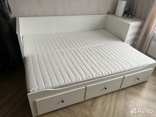 Кровать кушетка икеа хемнэс с матрасами малфорс купить в Москве ...