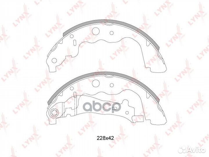 Колодки тормозные барабанные A4154200220 44060