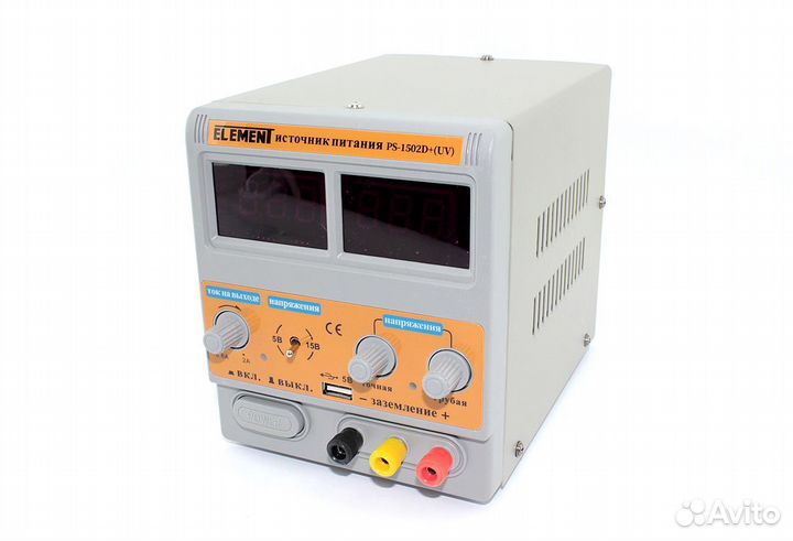 Лабораторный блок питания element 1502D+ 15V 2A