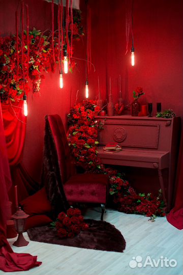 Интерьерная фотостудия, прокат платьев