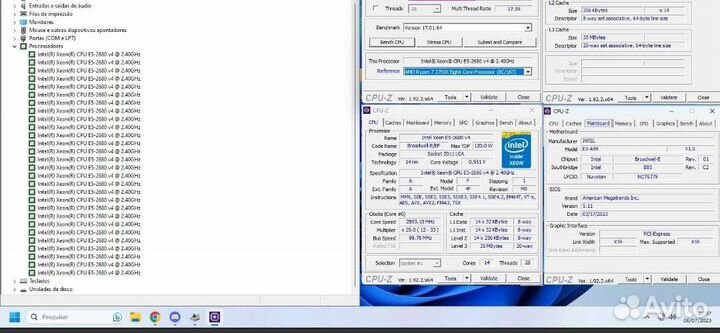 Материнская плата2011+проц 28потокoв+память16-32GB
