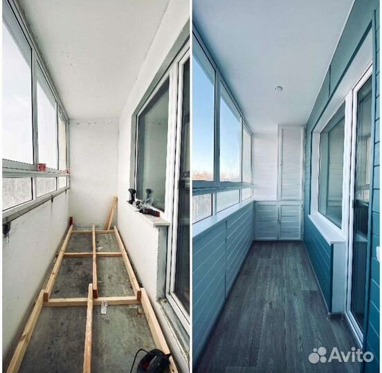 Отделка, Остекление, Утепление Балконов под ключ