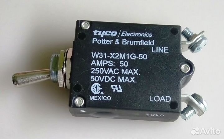 Тумблер TE Connectivity / P&B Brand W31-X2M1G-50