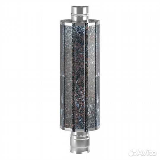 Экономайзер Везувий на трубе в камне Амфиболит AIS