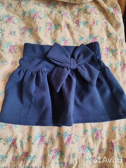 Джинсовые шорты для девочки и юбка