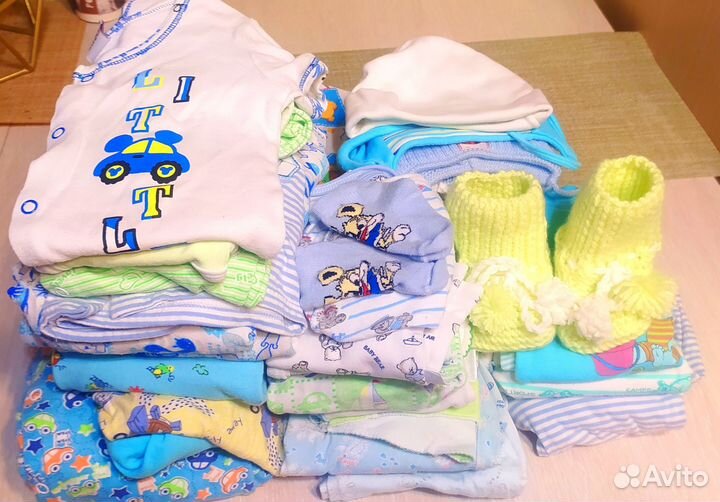 Детские вещи пакетом от 0 до 6 месяцев