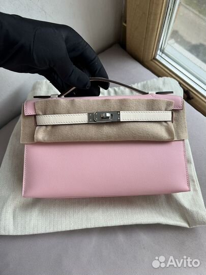 Клатч сумочка Hermes mini kelly pochette bicolor