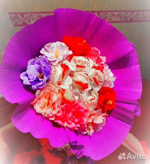 Сладкие букеты из конфет