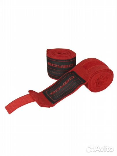 Бинты BoyBo хлопок, красный, BB1001-10 (3.5 м)