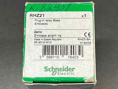 Schneider RHZ21 Колодка, новая, 1 шт