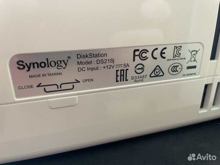 Дисковое хранилище Synology DS218j + 2x2 Tb