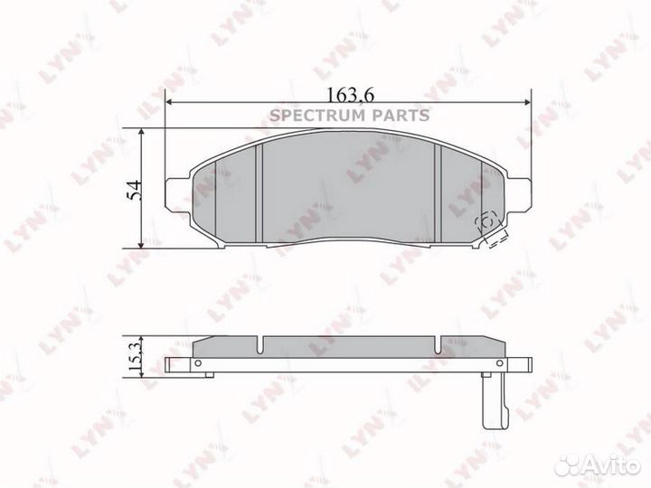 Lynxauto BD5731 Колодки тормозные дисковые перед