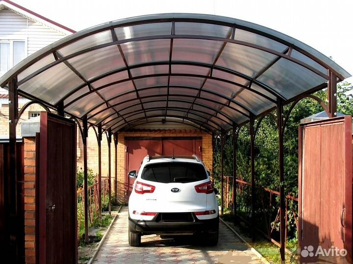 Навес прямой\арочный над входом 3м