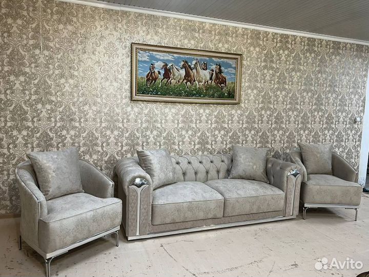 Диван с креслами Прямой