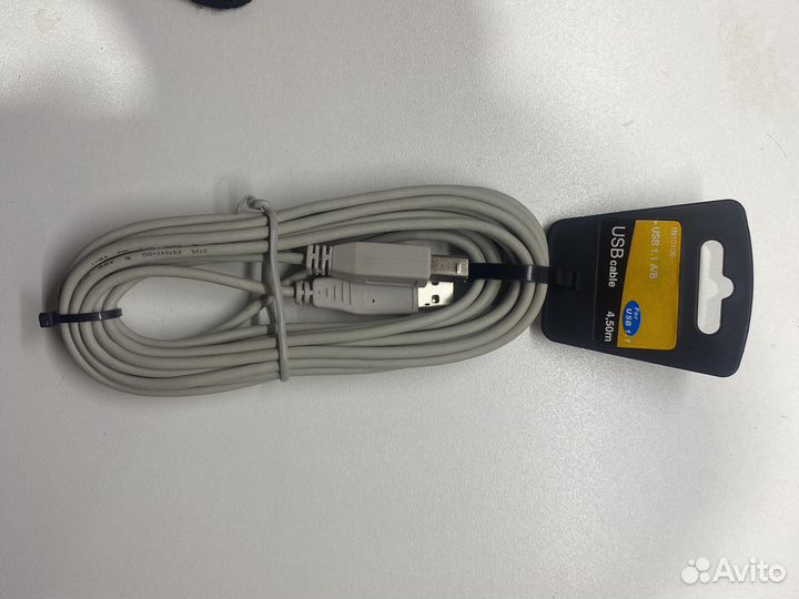 Usb кабель для принтера USB-A/USB-B 4,5 метра