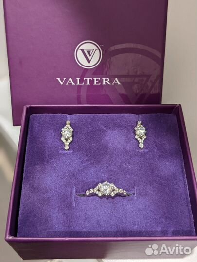 Valtera Комплект серьги + кольцо
