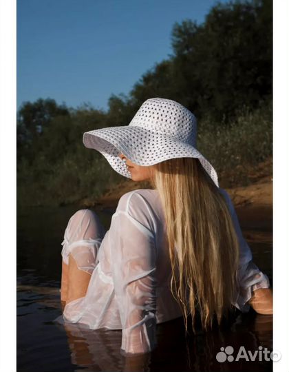 Шляпа летняя пляжная