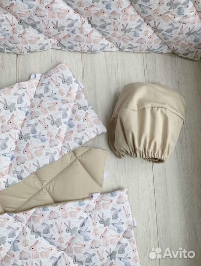 Бортики в кроватку ручная работа