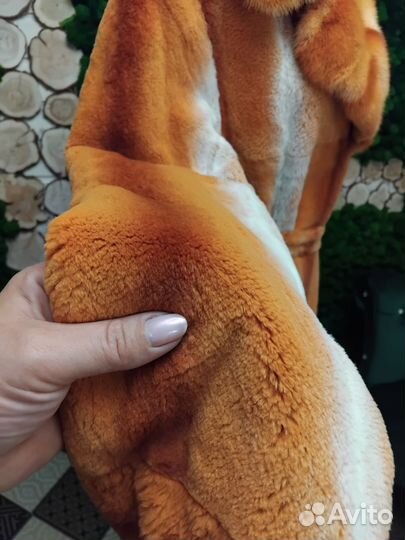 Шуба натуральная с норкой 48-50