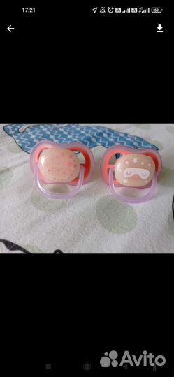 Соска пустышка avent, новые 2 шт