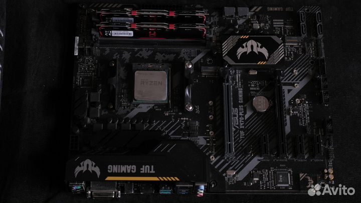 Комплект Ryzen 7 2700x+B450 asus tuf+16gb 3000mhz