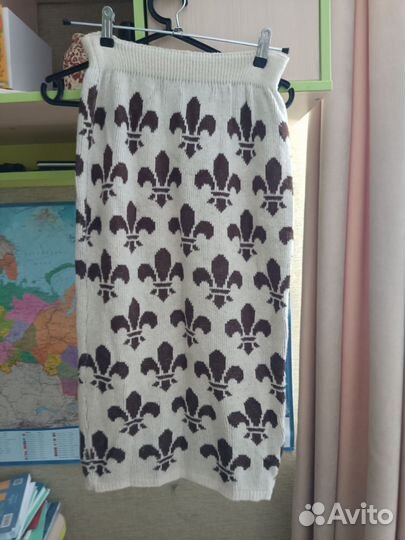 Костюм вязаный и кардиган летний