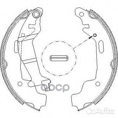 Колодки тормозные 414500 Remsa