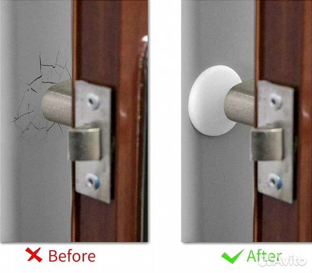 Набор стоппер, фиксатор для ручек двери (Германия)