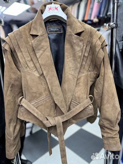 Трендовая замшевая куртка besikler (Турция)