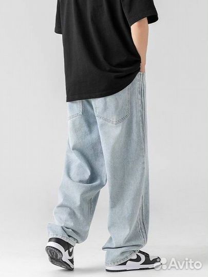 Штаны широкие новые унисекс