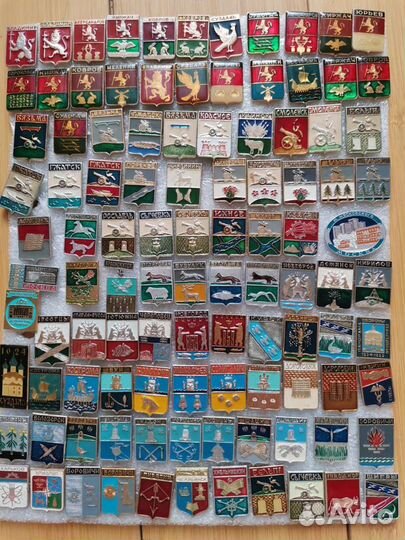 Значки города гербы СССР
