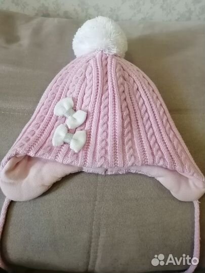 Осенняя шапка на девочку 3-4 года