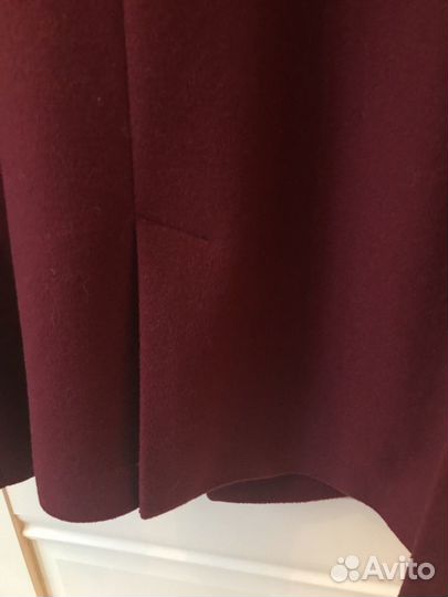 Пальто новое шерстяное вишнёвое 46-52