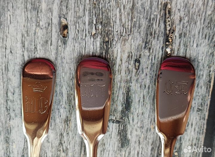 Серебряные чайные ложки царские