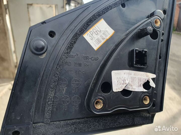Зеркало Hyundai Solaris 2010-2017 876204L030 пр
