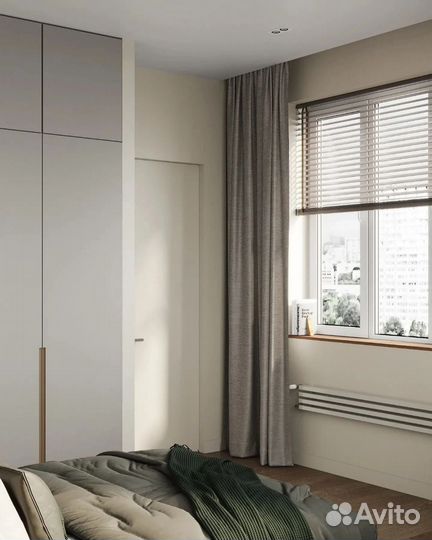 Скрытые межкомнатные двери под покраску