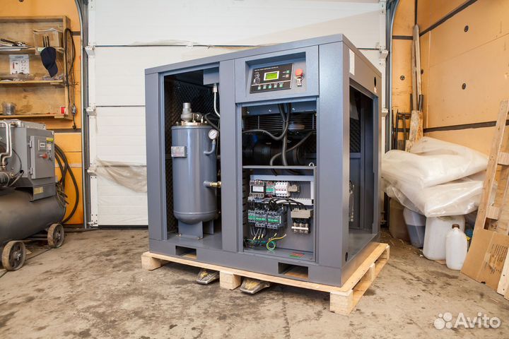 Компрессор 37 кВт винтовой 8/10 Бар