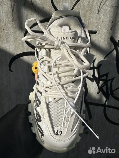 Balenciaga Track 1.0 White BG Graffiti Print