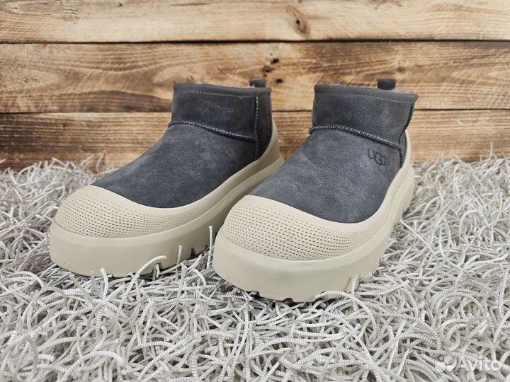Угги UGG Men Ultra Mini Hybrid Grey оригинал