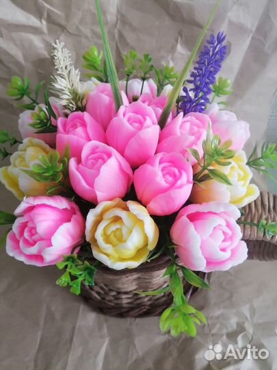 Мыло ручной работы букеты