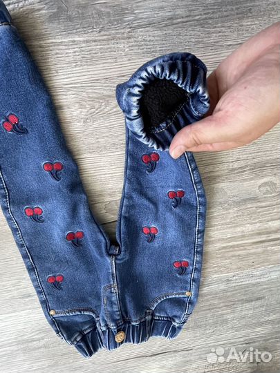 Джинсы утепленные 98