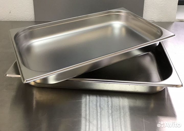 Гастроемкость GN1/1, h-65 мм, нерж