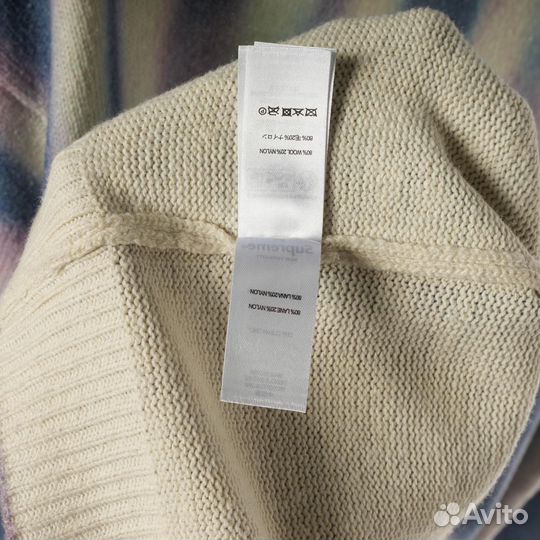 Свитер supreme blurred logo sweater